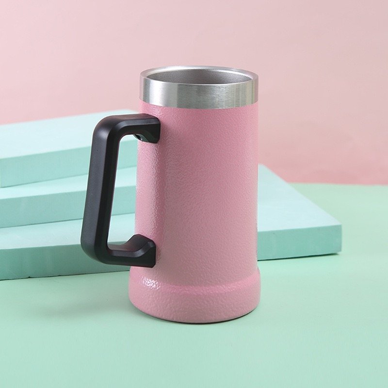 Hot Selling 2024 Custom Logo Double Wall Vacuum Thermos Stainless Steel Stay Chill Cold Beer Pint Mug Cup with Bottle Opener