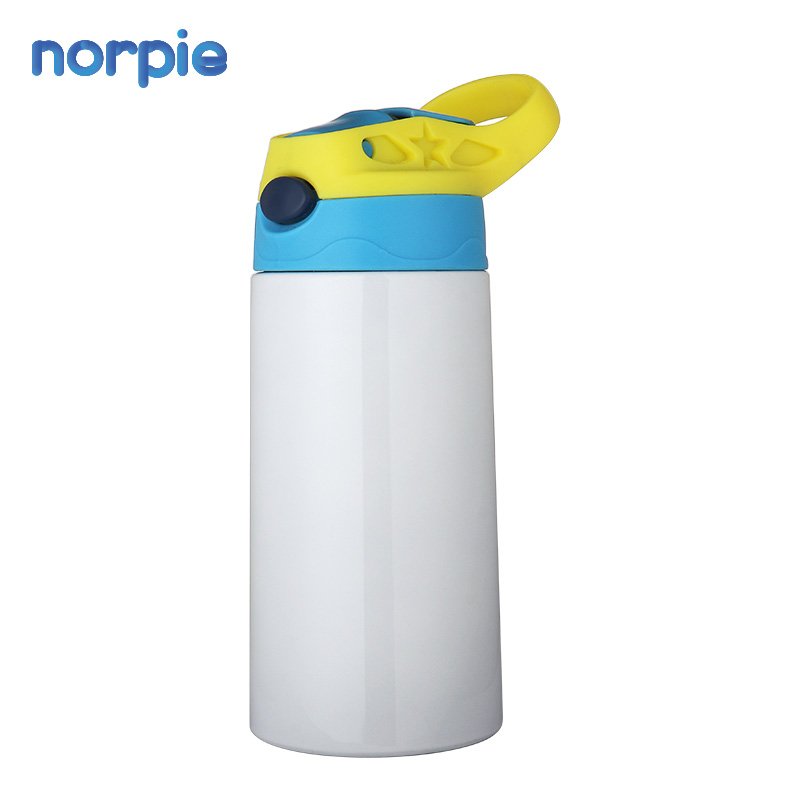 Sublimation Stainless Steel Children 350Ml Straw Water Bottle For Kids