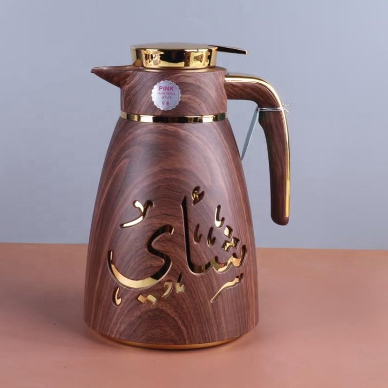 Custom Plastic Flasks 1L Tea Coffee Pot Thermos Arabic Thermoflask Baby Water Termos Inner Glass Insulated Vacuum Flask