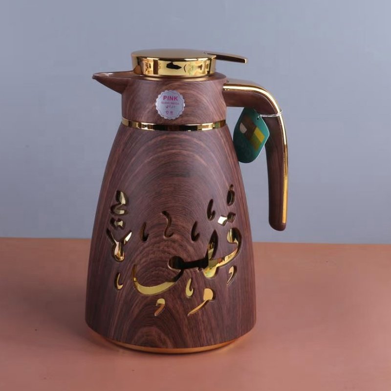 Custom Plastic Flasks 1L Tea Coffee Pot Thermos Arabic Thermoflask Baby Water Termos Inner Glass Insulated Vacuum Flask