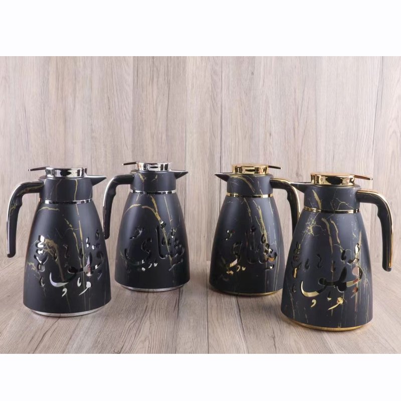 Custom Plastic Flasks 1L Tea Coffee Pot Thermos Arabic Thermoflask Baby Water Termos Inner Glass Insulated Vacuum Flask