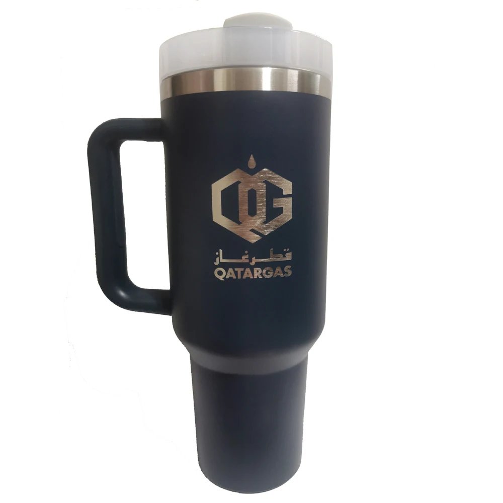40oz Tumbler with Handle Straw Thermos Bottle Cup Thermal Mug Keeps Cold and Heat Water Bottle Stainless Steel Giveaways Adults