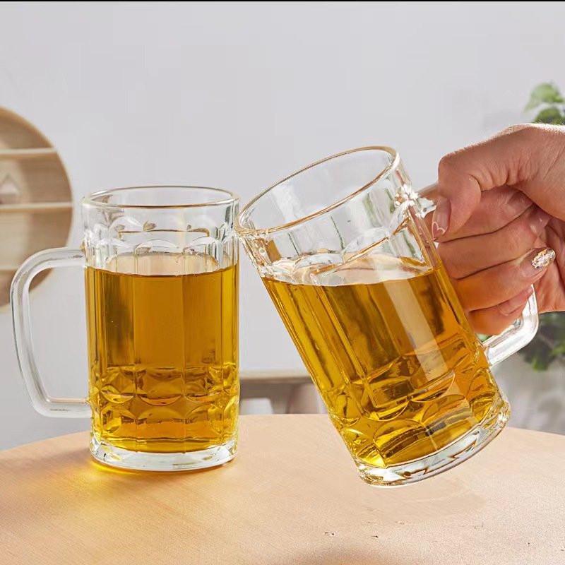 High quality Heavy Large sublimation beer mugs Beer Mug with handle