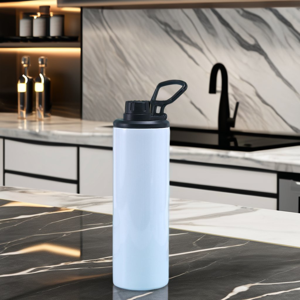 USA 20oz Stainless Steel Vacuum Insulated Straight Tumbler Sublimation Blank Sport Water Bottle with Screw Lid for Camping
