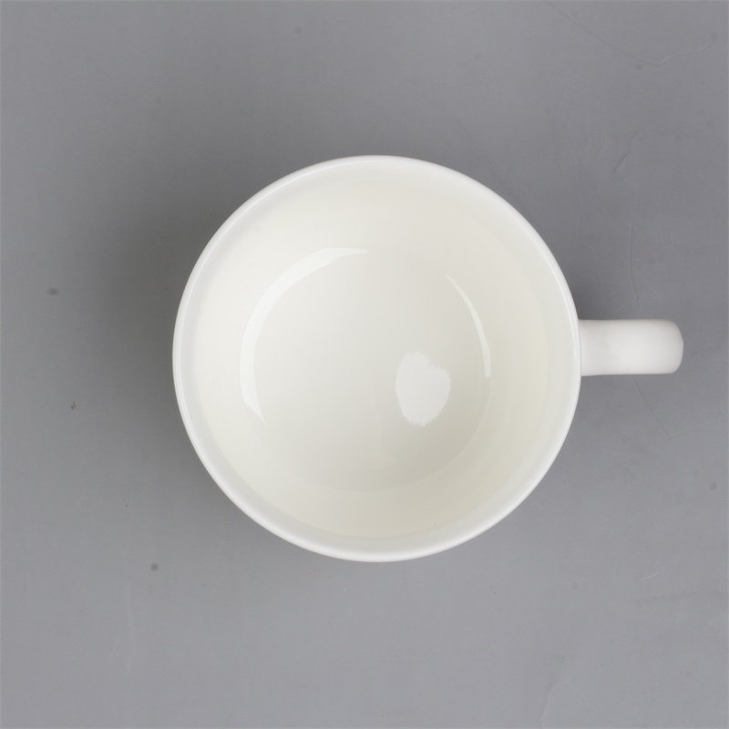 Plain White Custom Blank Ceramic Cup Tea Coffee Mug Customized Design Logo