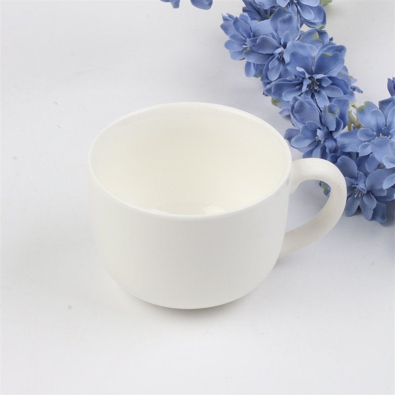Plain White Custom Blank Ceramic Cup Tea Coffee Mug Customized Design Logo