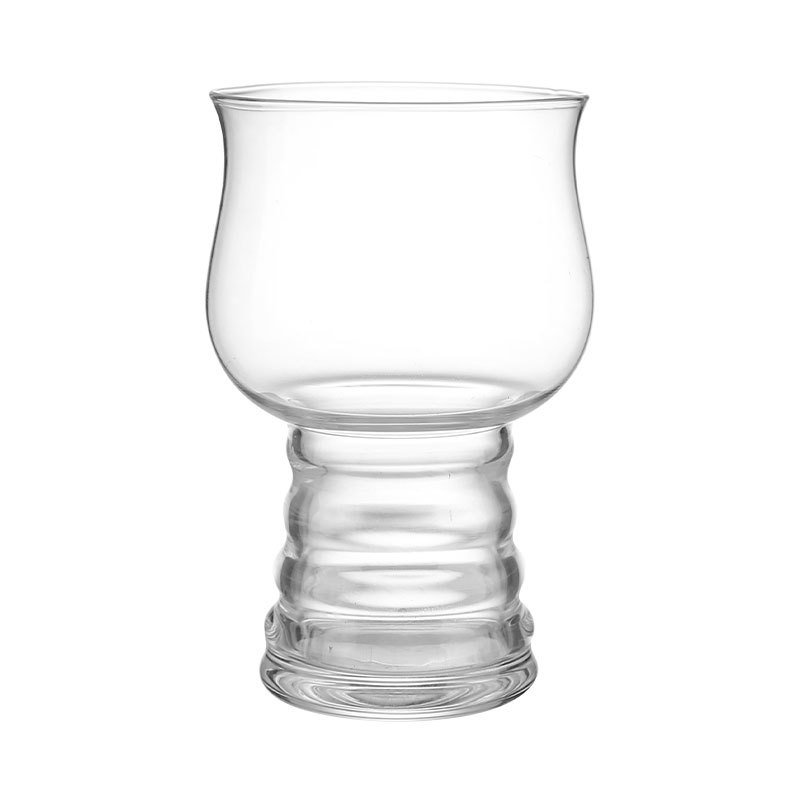 Wholesale Cheap various all size Custom Logo handleless Transparent clear beer glass mug Bar Glassware Drinking Cup Beer Glass