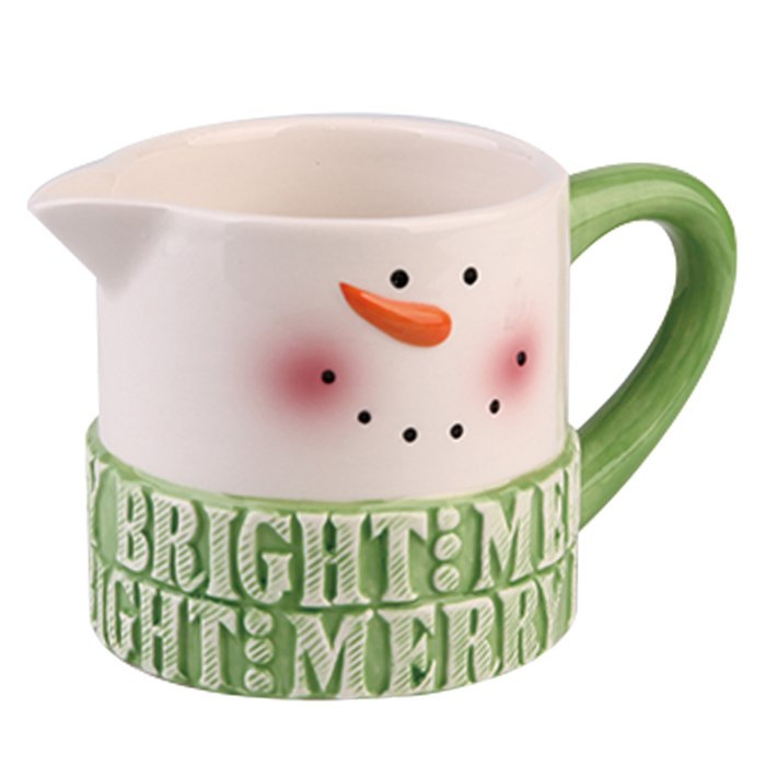 Hand painted christmas decoration ceramic coffee mug with handle
