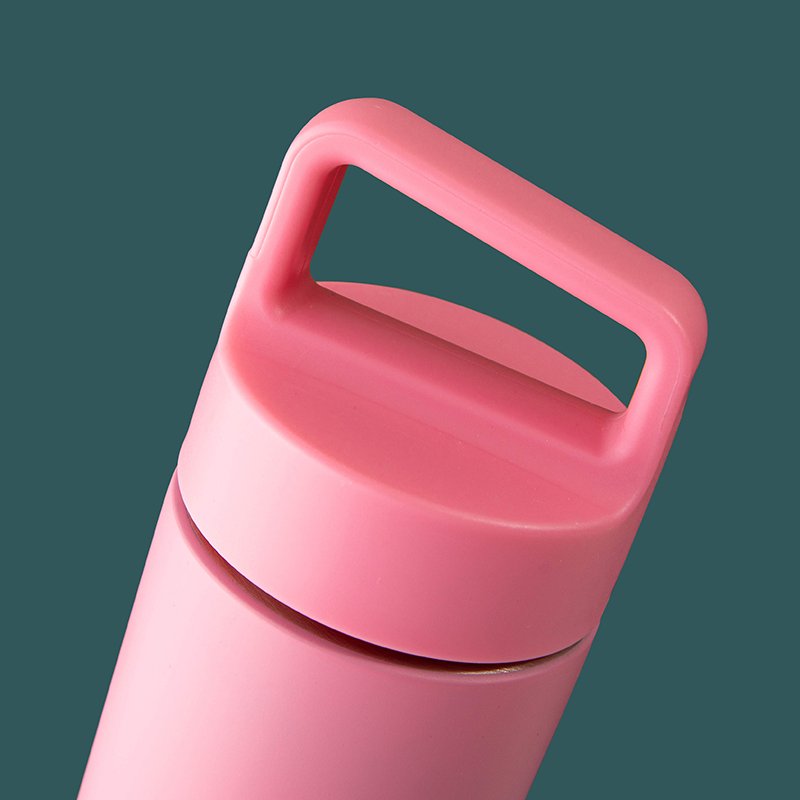 NEW 2023 wholesale eco friendly double wall stainless steel tumbler bamboo handle bottle vacuum flask water bottle