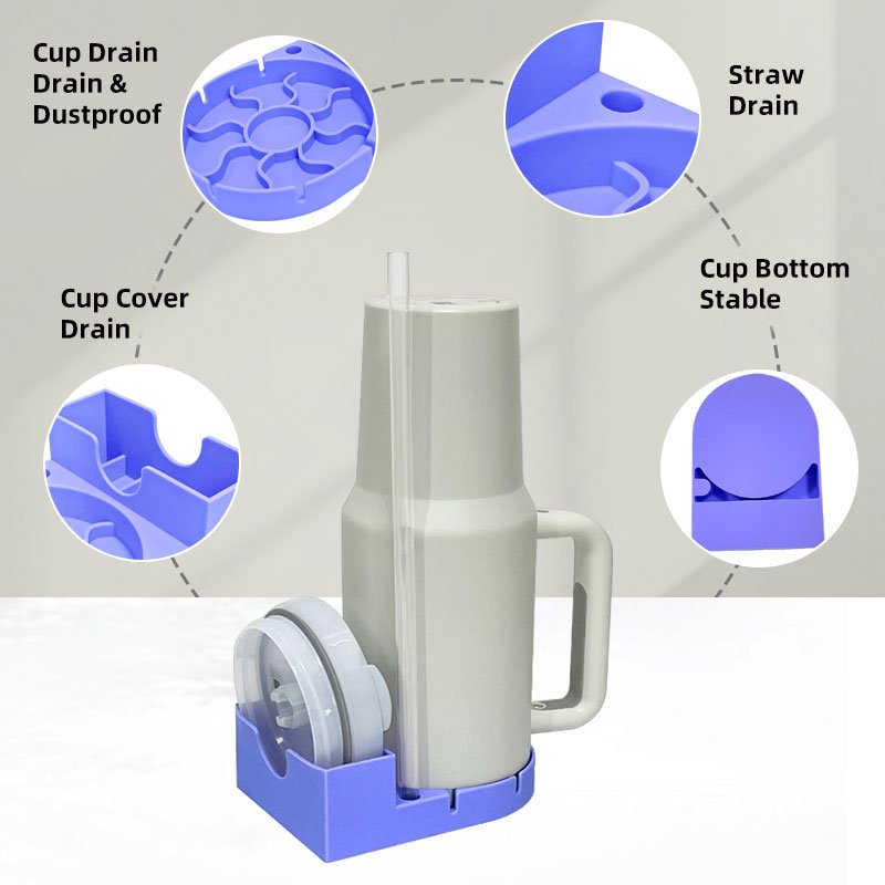 New Arrive Silicone Cup Drying Racks Tumbler Accessories Double Insulated Mug Stainless Steel Gym Water Bottle Accessories