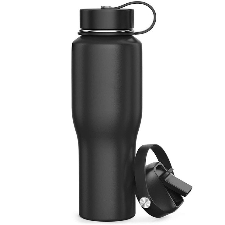 New Curved design 32oz Sport Water Bottle Stainless Steel Vacuum kettle High Quality Insulated Water Bottles with Custom Logo