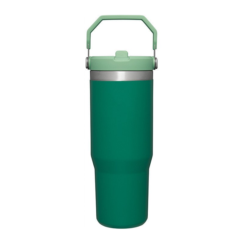 New Arrival 30Oz Coffee Travel Mug Thermal Cup 30O Matte Flip Straw Stainless Steel Tumbler With Handle