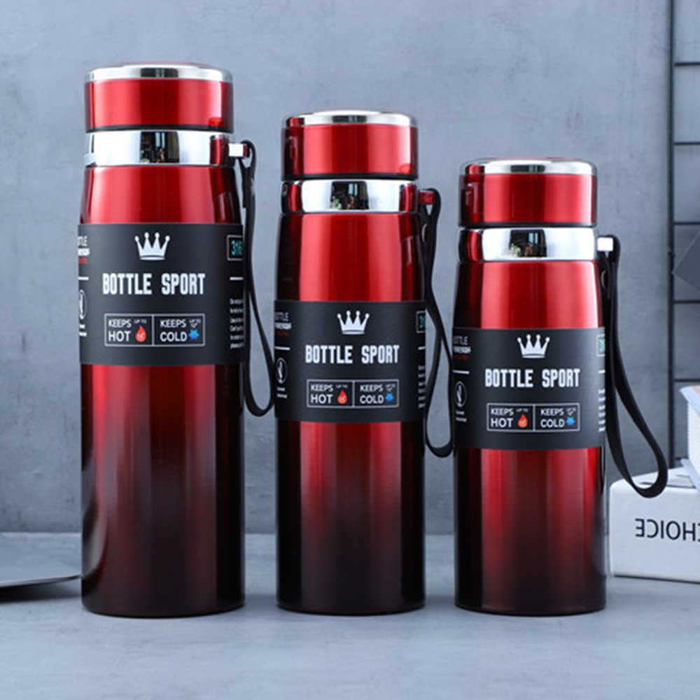 Customized logo 600ml 800ml 1000ml 316 stainless steel travel thermos tumbler vacuum flasks thermoses water bottle