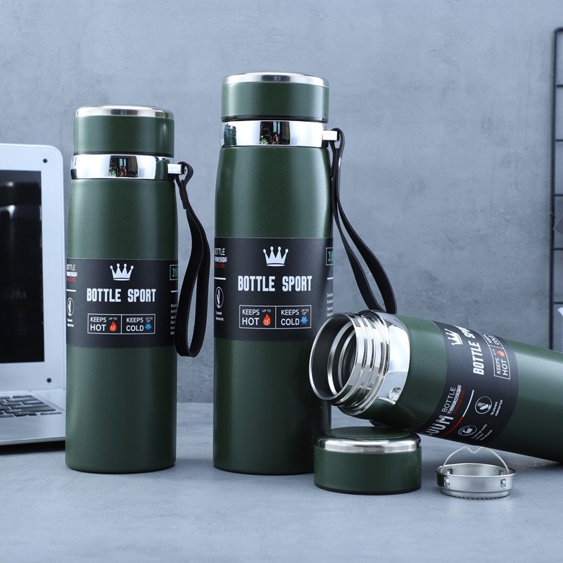 Customized logo 600ml 800ml 1000ml 316 stainless steel travel thermos tumbler vacuum flasks thermoses water bottle