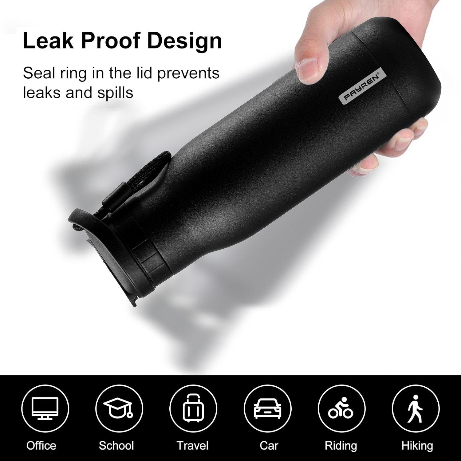 Oem portable 350ml 500ml 700ml stainless steel sport drinking water bottle thermal flask keeps cold &warm