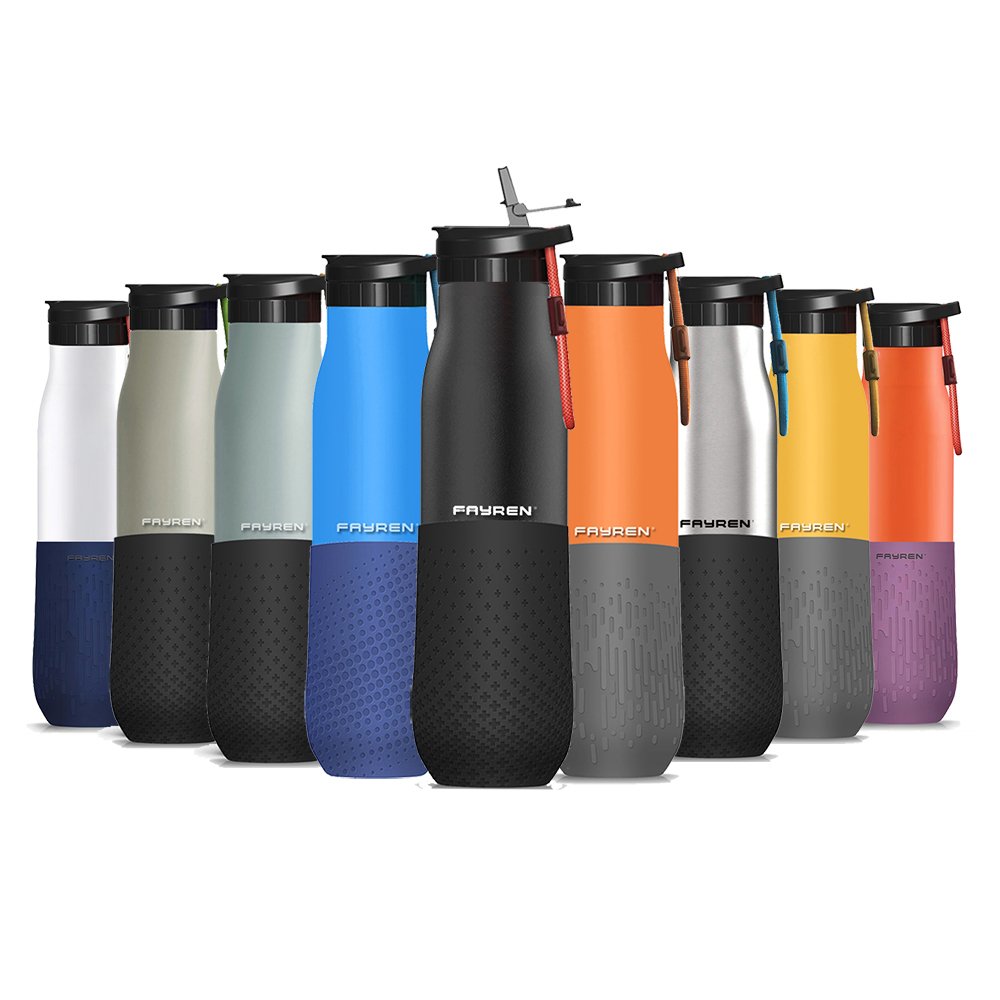 Oem portable 350ml 500ml 700ml stainless steel sport drinking water bottle thermal flask keeps cold &warm