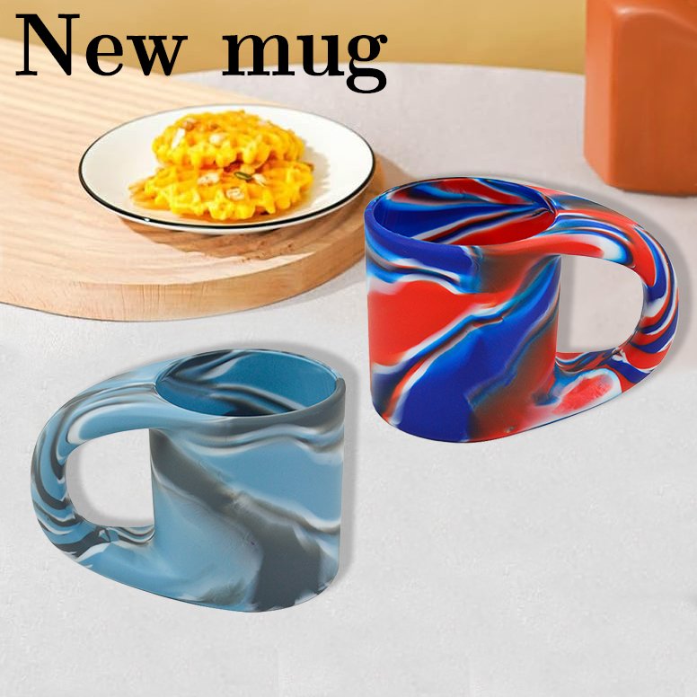 BPA Free 450ml Silicone Coffee Cup with handle,Leak Proof & Spill Proof Drinking Cup Mug for Travel Outdoor