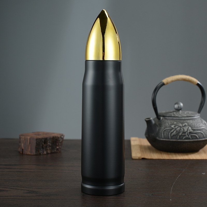 New Bullet Shaped Vacuum Flask Thermos Bottle Vacuum Bullet Shaped Vacuum Stainless Steel Flask
