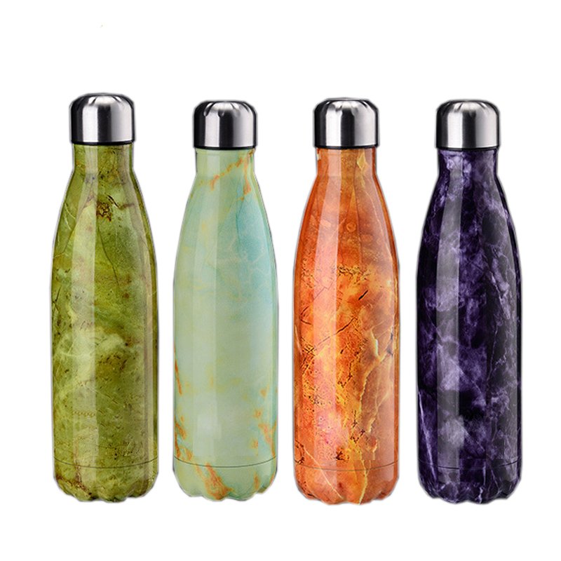GV003 500ML/17OZ In Stock Double Wall Stainless Steel cola shaped Vacuum Insulated bottle thermos