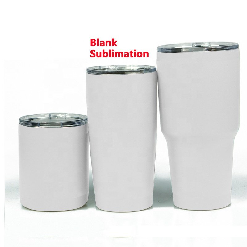 White Blank Sublimation Mug Stainless Steel Heat Transfer Personalize Dye Sublimation Travel Coffee Mug for Sublimation