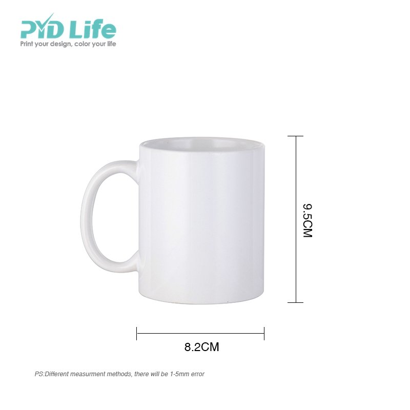 PYD Life Wholesale 20 GP Factory Price Taza Sublimation Mug Supplier 11oz White Coffee Cups Blanks