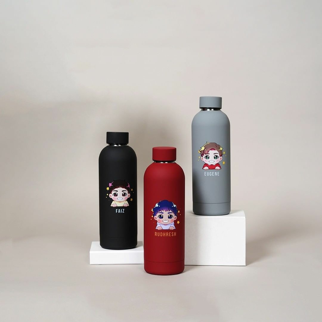 ECO Friendly Premium Thermo Bottle 500ml 17OZ Small Mouth Stainless Steel Vacuum Flask Double Wall Water Bottle