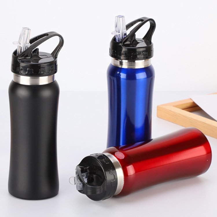 17oz 500ml Steel Vacuum Insulated Sport Water Thermos With Straw