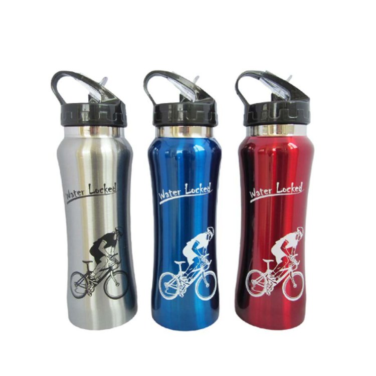 17oz 500ml Steel Vacuum Insulated Sport Water Thermos With Straw