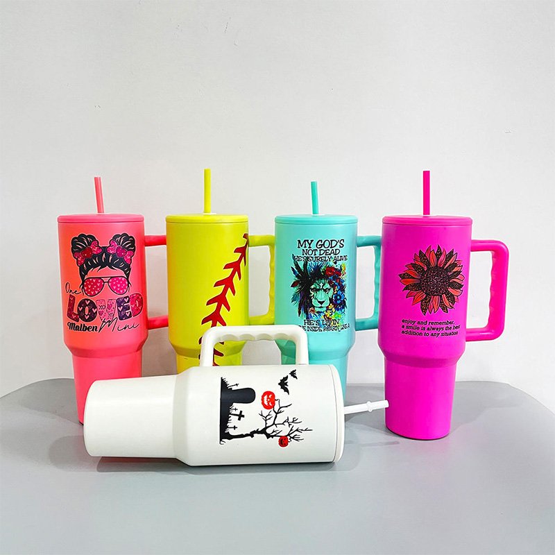 USA warehouse H3.0 blank sublimation bright matte 40oz tumbler tumbler double walled Stainless Steel Water Bottle Travel Mug