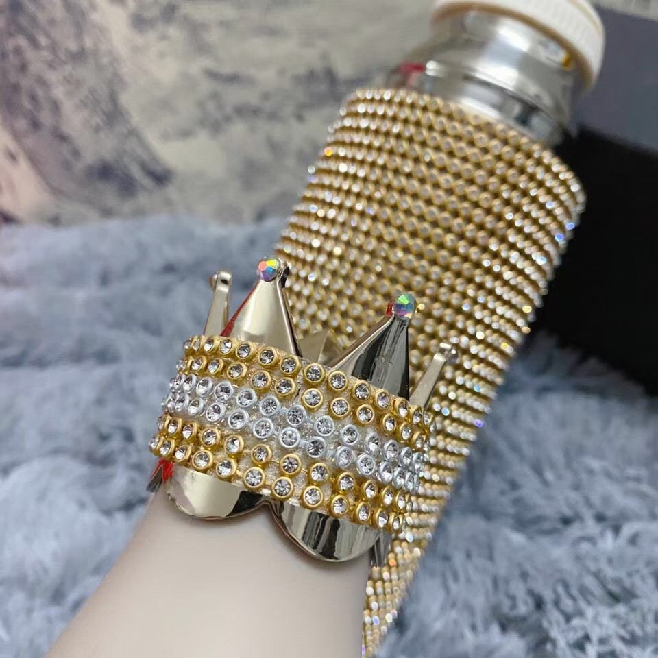 Diamond Crown Thermos Bottle Water Bottles Stainless Steel Vacuum Flask Mug Christmas Gift for Men Women