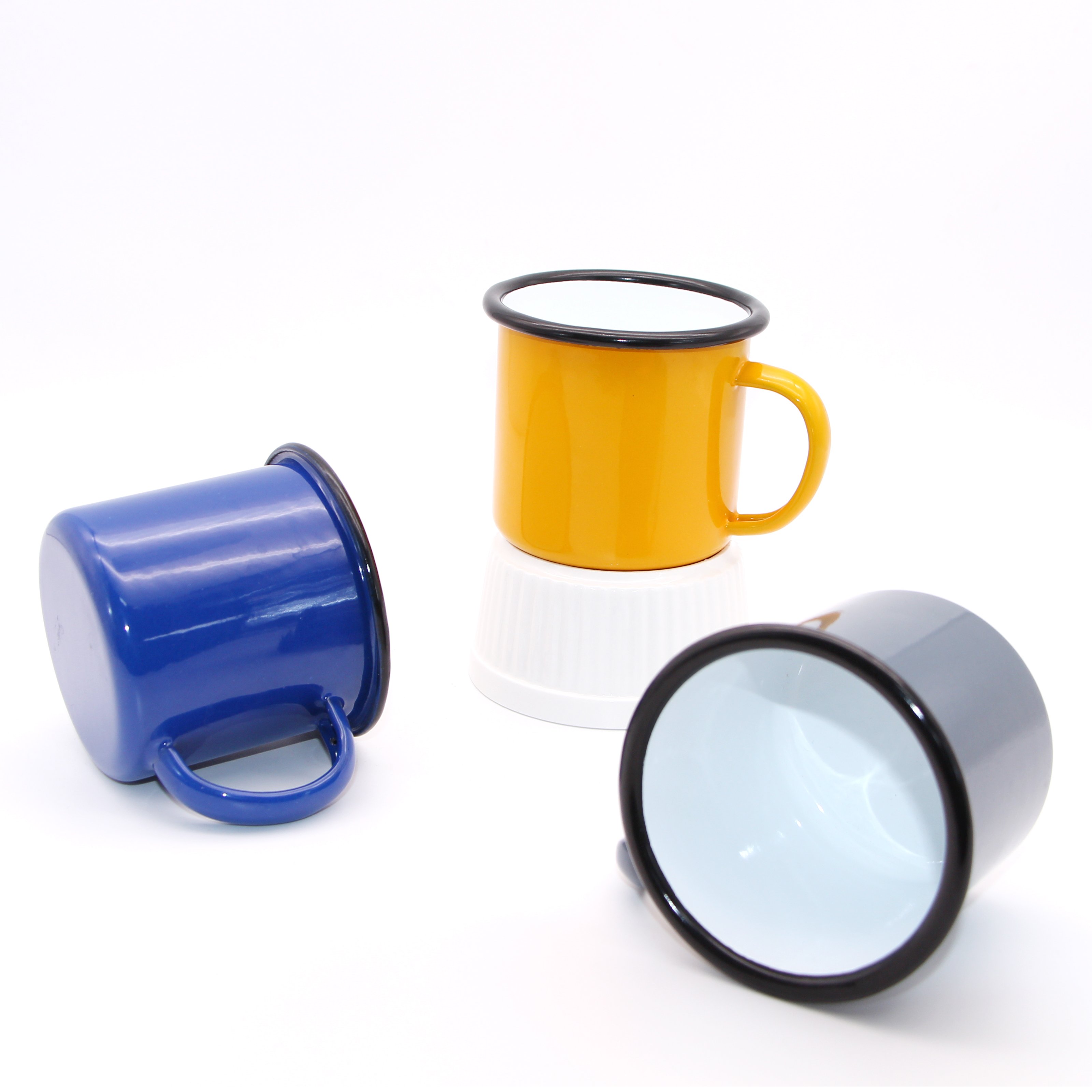 Excellent Camping Coffee Mugs Custom Logo Printed Camping Set Camp Enamel Mug Pewter Cup