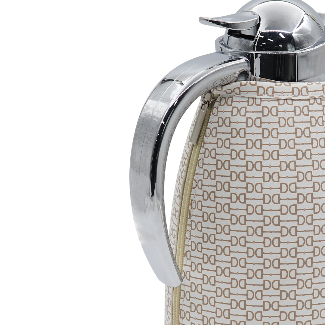 Custom Leather Hospitality Set Durable Quality Stainless Steel Vacuum Flask Glass Refill Thermal Pitcher For Coffee And Tea