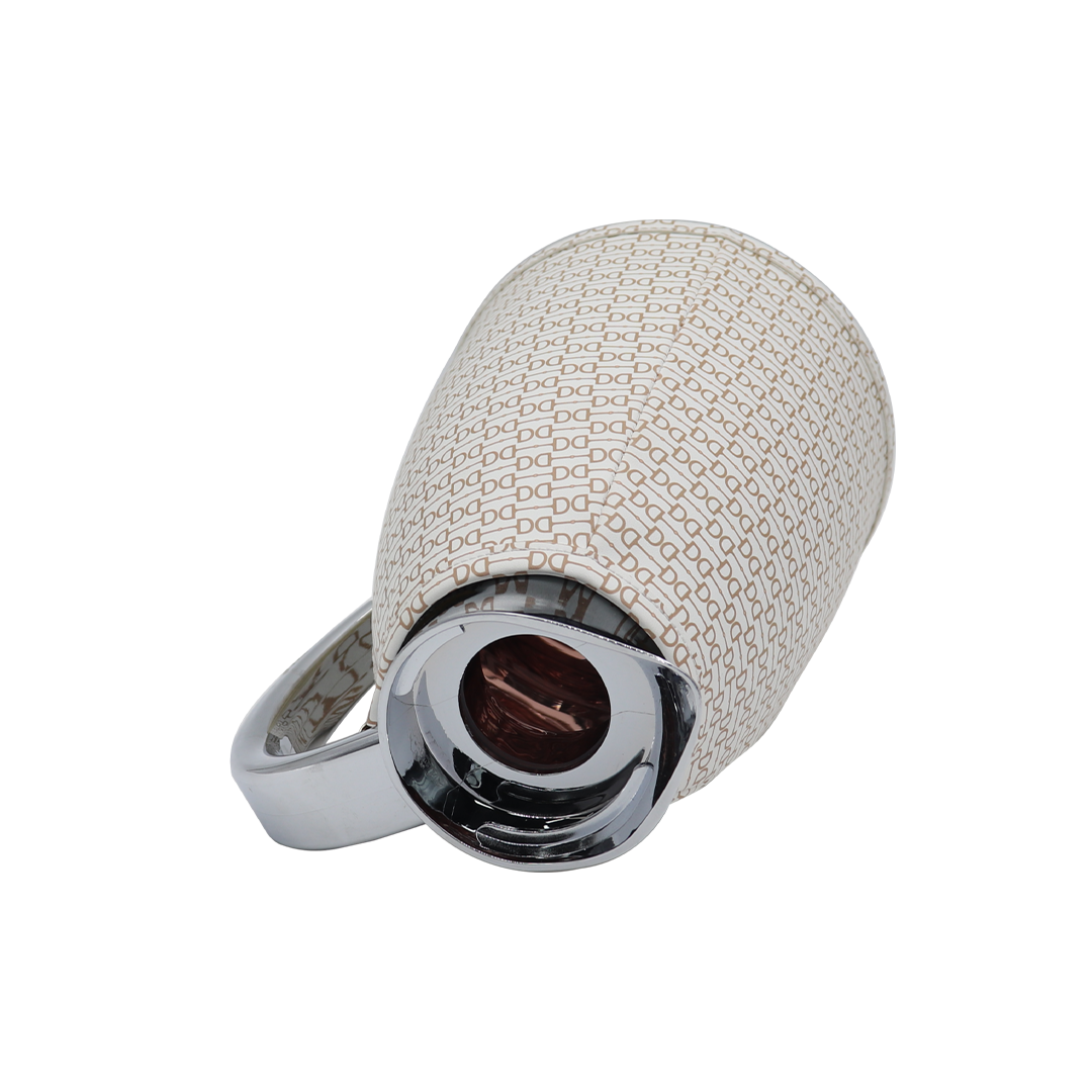 Custom Leather Hospitality Set Durable Quality Stainless Steel Vacuum Flask Glass Refill Thermal Pitcher For Coffee And Tea