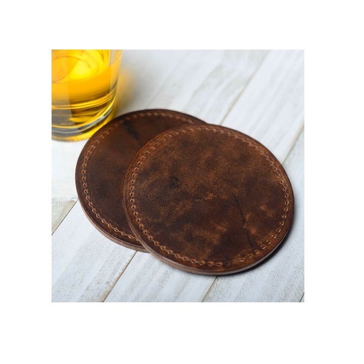 Luxury Stylish Design Leather Coaster Stand & Water Mug Coaster For Gifted Item Customized Size & shape Mats & Pads