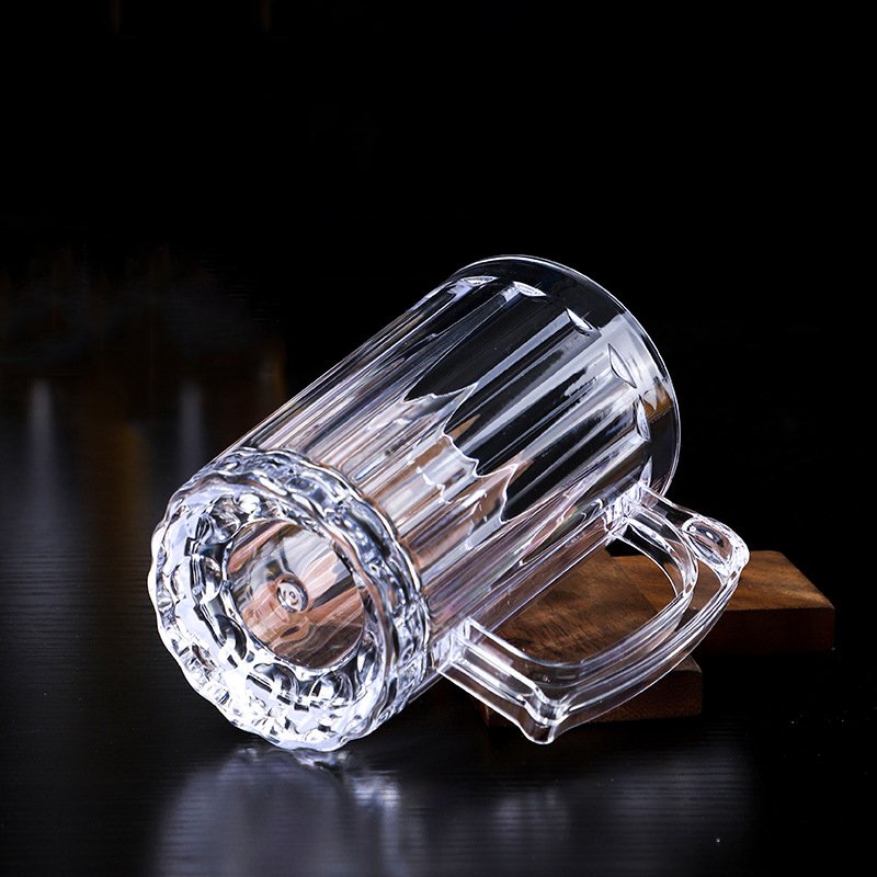 Hot Selling Transparent Beer Mug Tritan Plastic Drinking Glass Whiskey Glass Bar