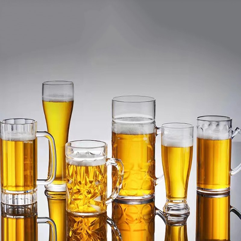 Hot Selling Transparent Beer Mug Tritan Plastic Drinking Glass Whiskey Glass Bar