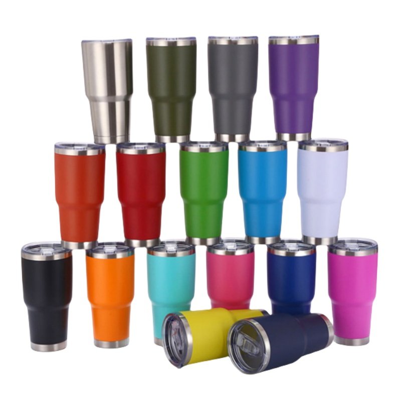 Wholesale 30oz Double Wall Vacuum Insulated Stainless Steel Cup Travel Mug With Lid