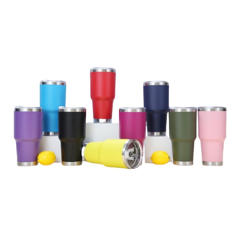Wholesale 30oz Double Wall Vacuum Insulated Stainless Steel Cup Travel Mug With Lid
