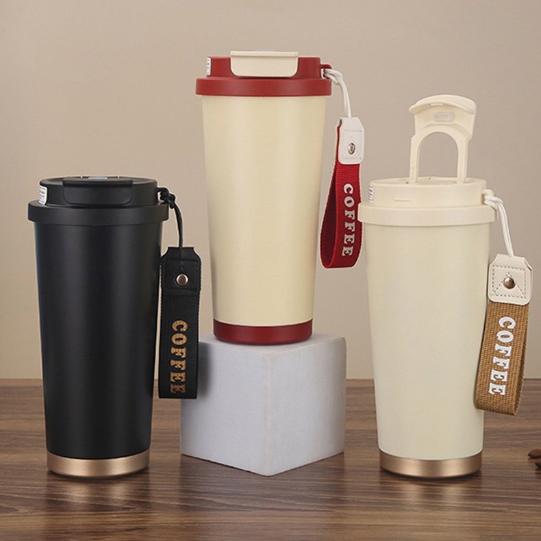 Factory Custom Logo Printed Insulated Double Wall Coffee Mugs for Travel and Gift Personalized