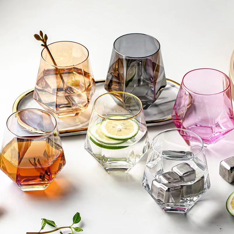 Hot on beer glass cup whiskey glass drinking water glass milk cup wine mug wide mouth coffee cup
