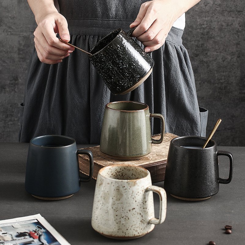 Japanese Style Creative Coarse Pottery Coffee Cup Office Tea Mug