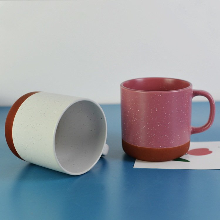 Best-selling Two-color Mosaic Ceramic Mug, Personalized Starry Mug, Holiday Promotion Gift Printed Logo Ceramic Model Mugs 460ML