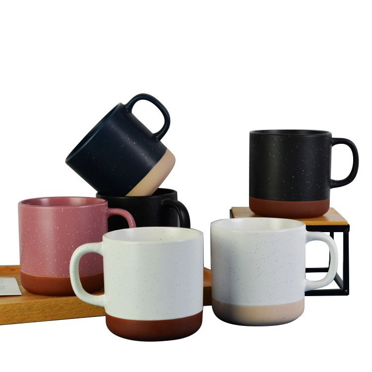 Best-selling Two-color Mosaic Ceramic Mug, Personalized Starry Mug, Holiday Promotion Gift Printed Logo Ceramic Model Mugs 460ML