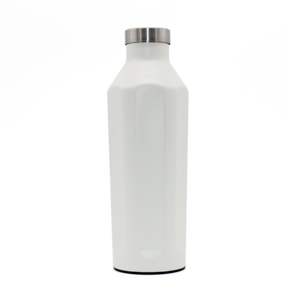 New polygon vacuum Water bottle stainless steel vacuum sport flask 600ml custom logo polygonal insulated drinking bottle