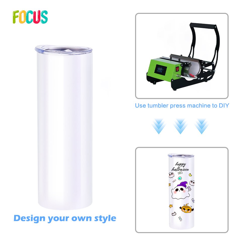 USA warehouse Flip Top Straight Sublimation Blanks 12oz Tumbler 350ml Kids Cup Stainless Steel Water Bottle Sublimation DIY Cup