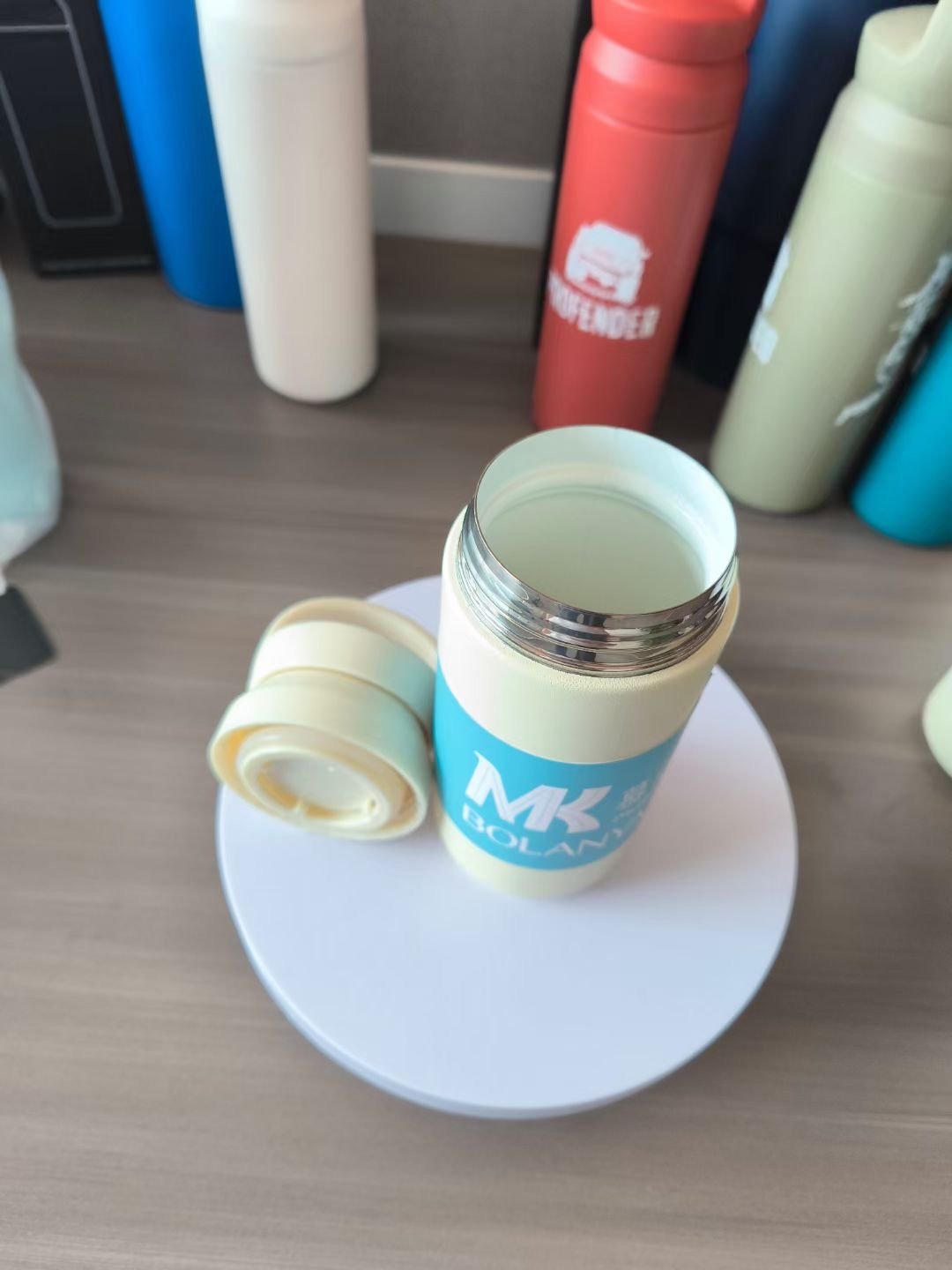 custom logo Internal ceramic material 304 stainless steel vacuum flask coffee travel mug tumbler