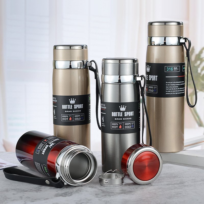 316 stainless steel Double Wall Smart Water Bottle Sustainable Vacuum Flasks for Men Women Kids