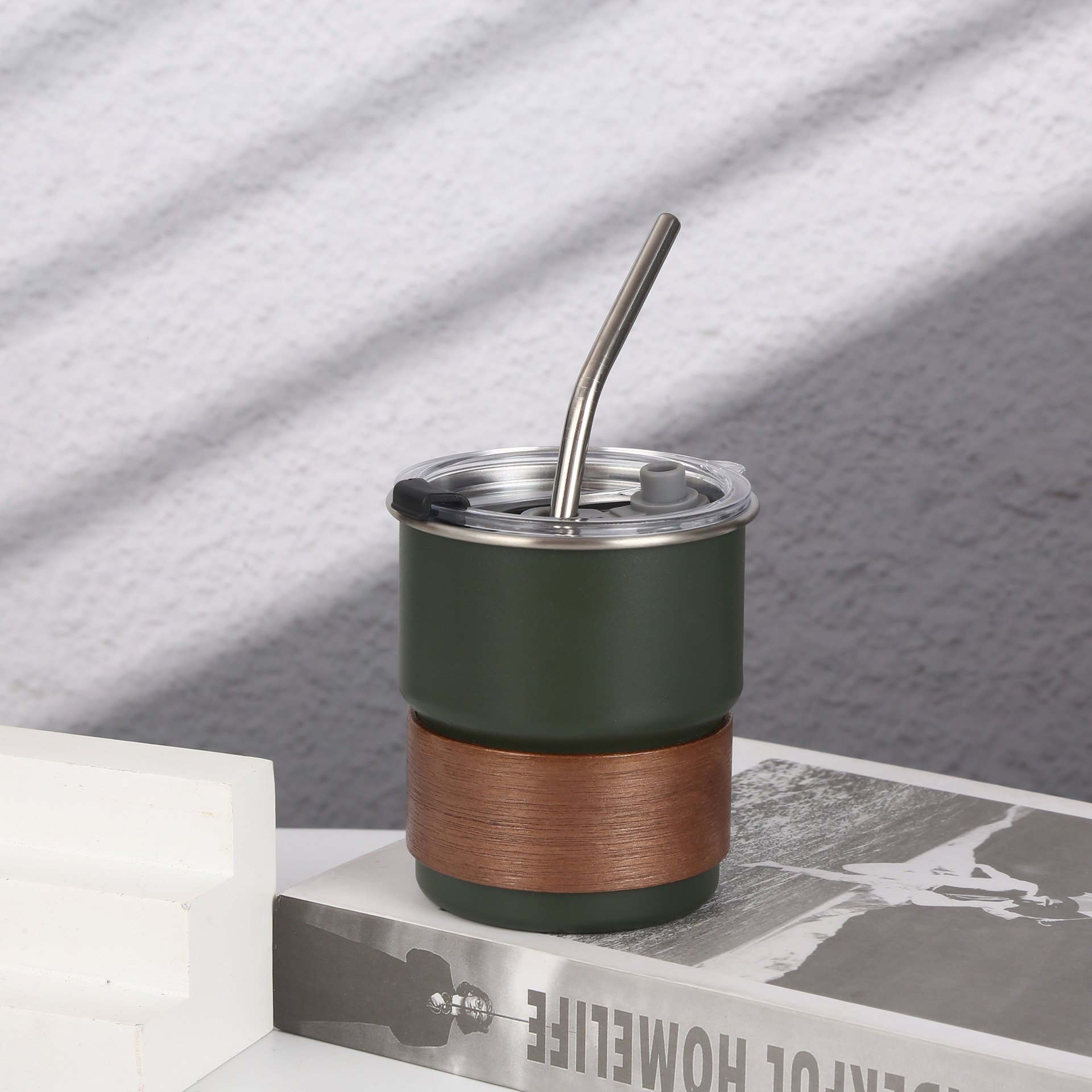 Custom Logo 300ML Stacked Cups 304 Stainless Steel Camping Cup Coffee Mug Coffee Cups