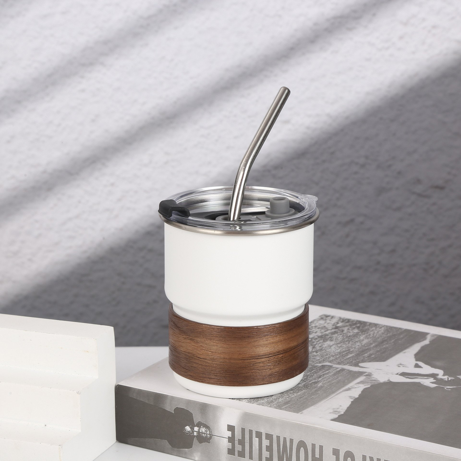 Custom Logo 300ML Stacked Cups 304 Stainless Steel Camping Cup Coffee Mug Coffee Cups