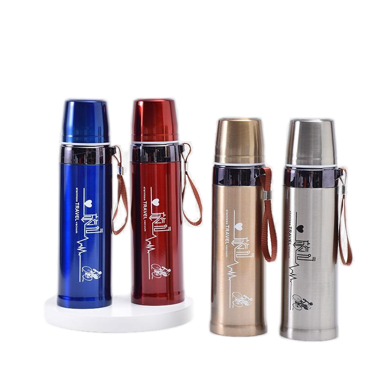 GZYSL 750ml Double Wall Bullet Shape Travel Thermos Stainless Steel Vacuum Flask Outdoor Insulated Vacuum Sports Bottles